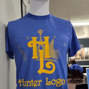 Hunter Logan Signature Logo Blue/Gold T-Shirt